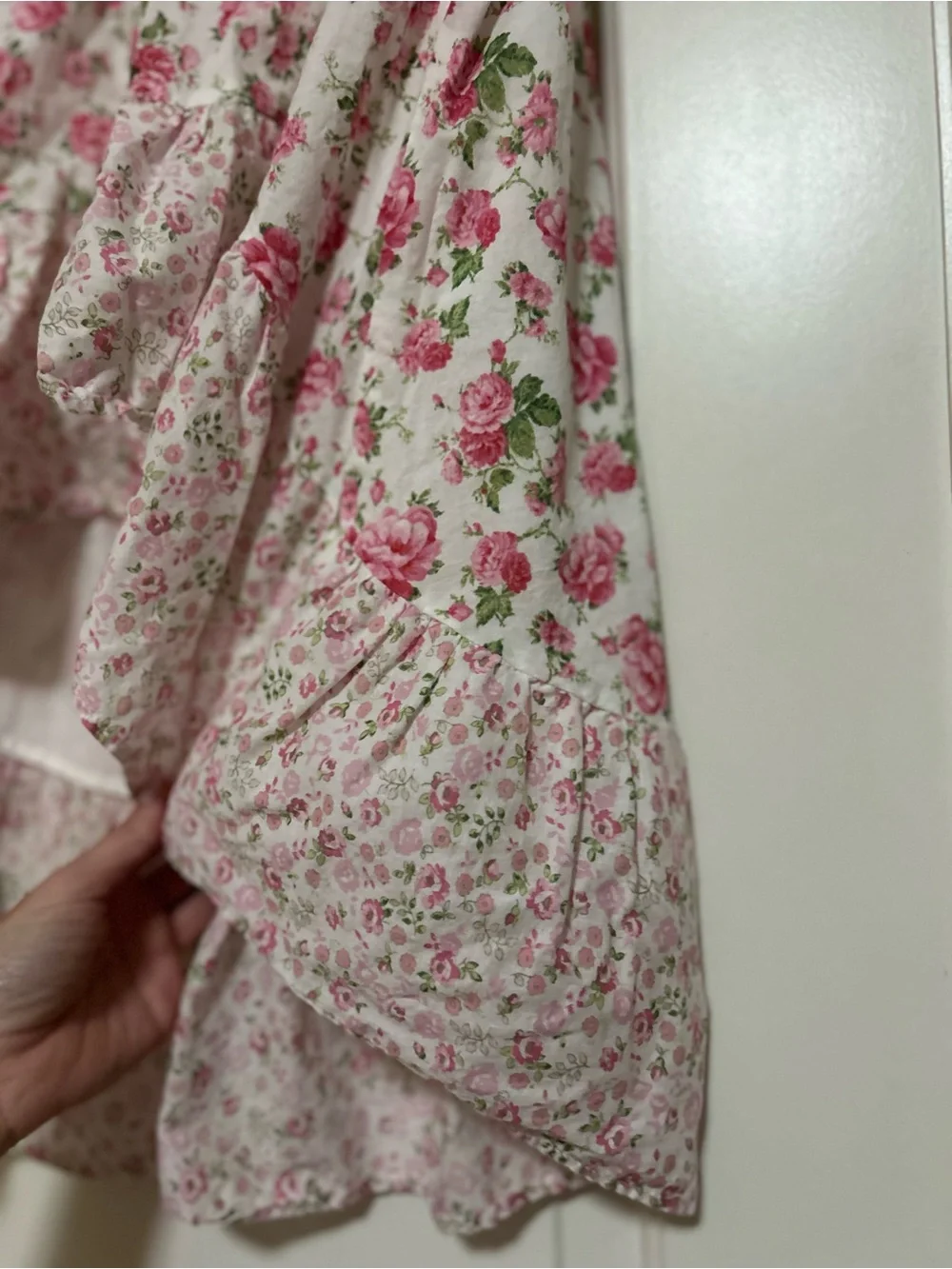 💓🌸🌷LoveShackFancy x American Girl Pink Floral High-Low Tiered Skirt🌸🌷💓_9